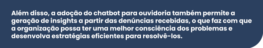 chatbot para ouvidoria